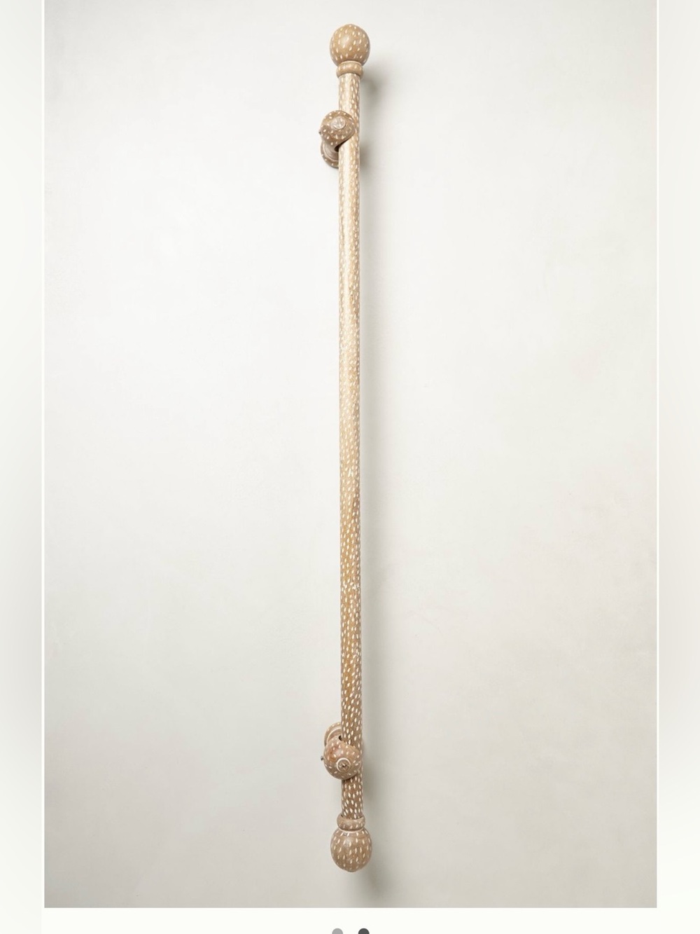 Anthropologie Speckled Wood Curtain Rod